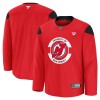 New Jersey Devils Dresy Personalizované Fanatics Team Practice 2024-25 Červené - Pánské